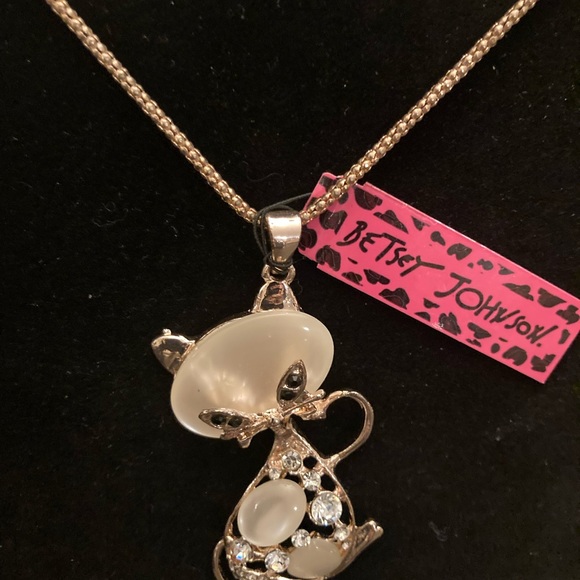 Betsey Johnson Kitty Necklace NWT - Picture 3 of 6